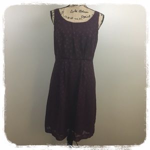 LOFT Purple Flowy Sleeveless Dress Sz. 8